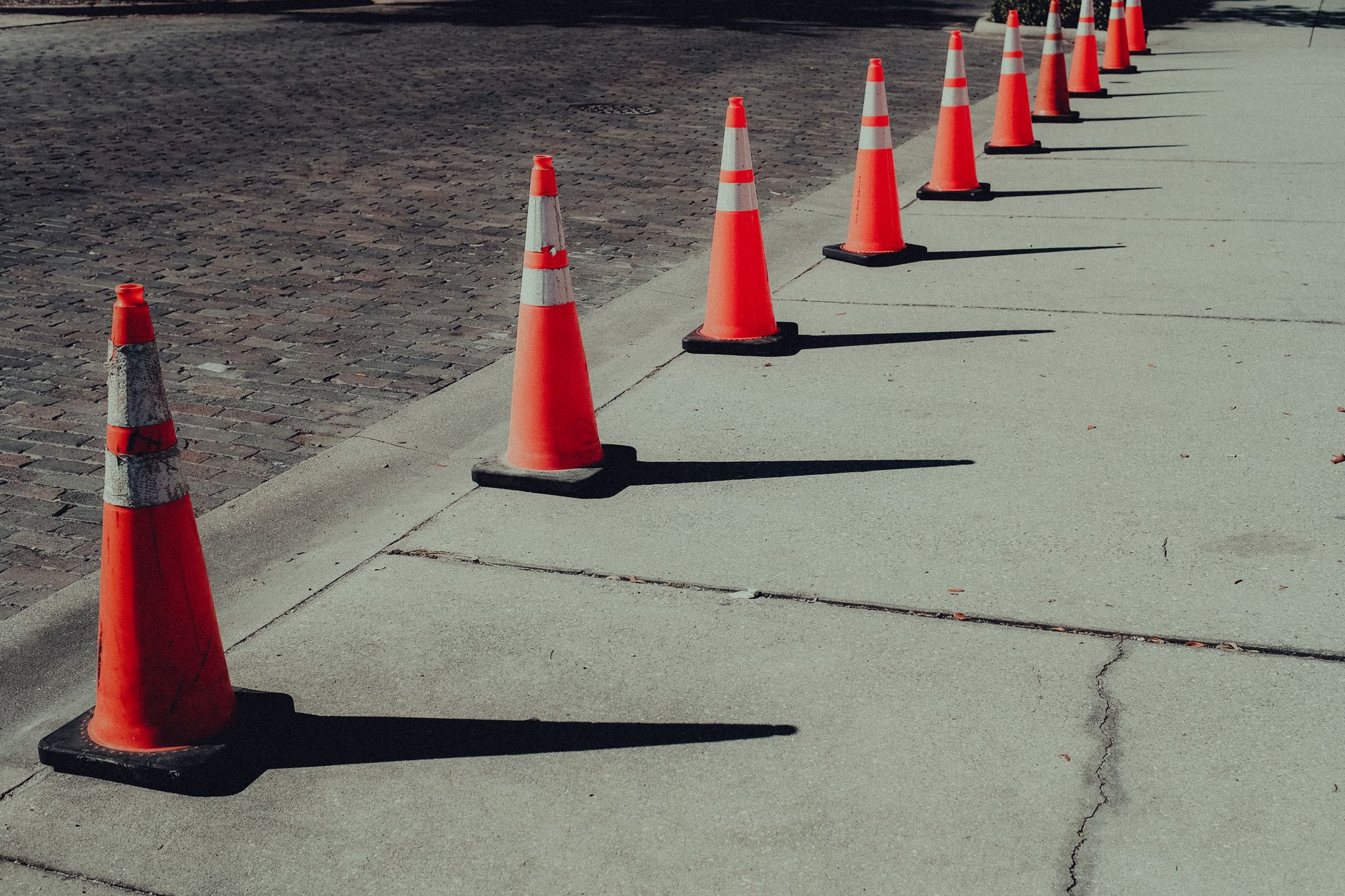 cones near street